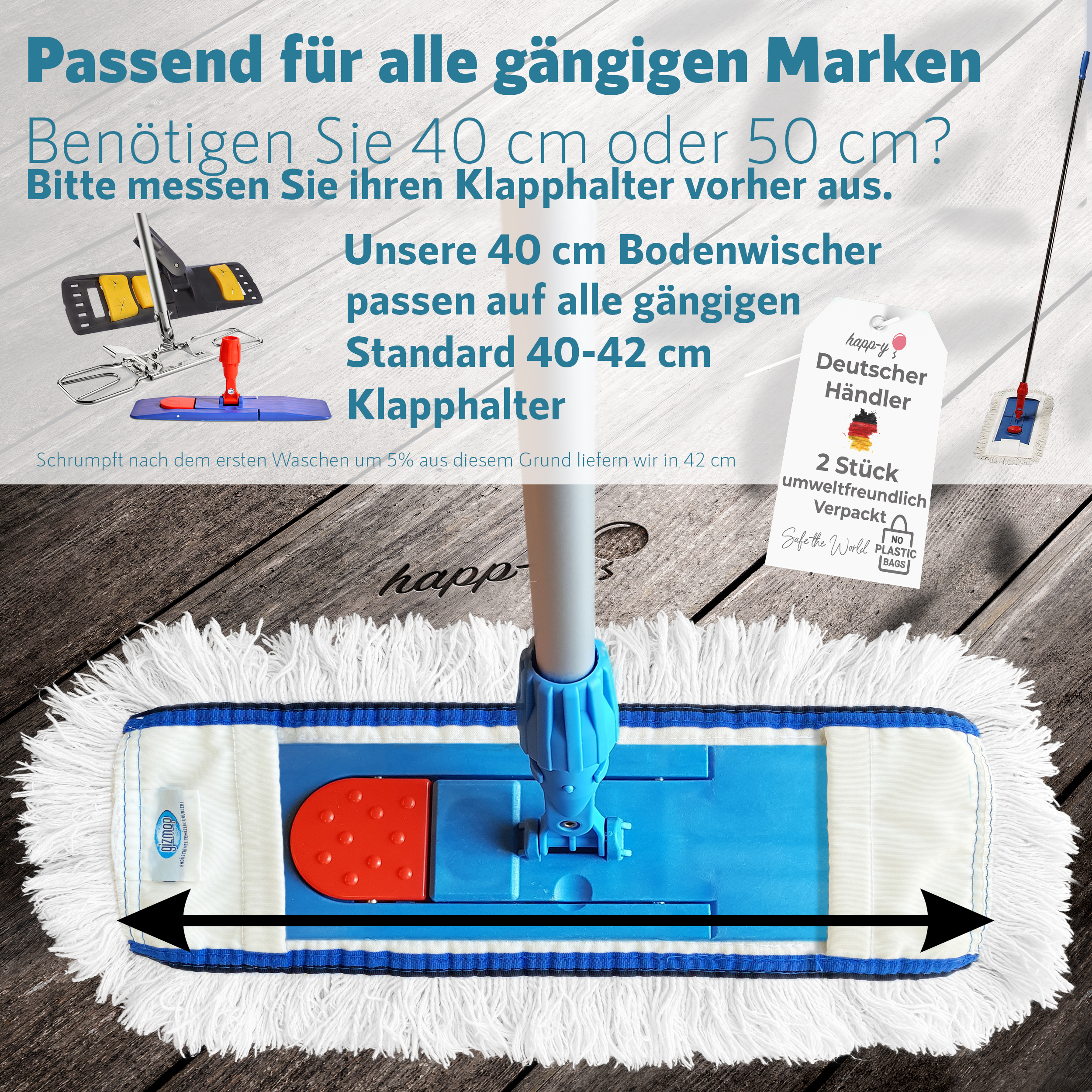 Bodenwischer mit Klapphalter
